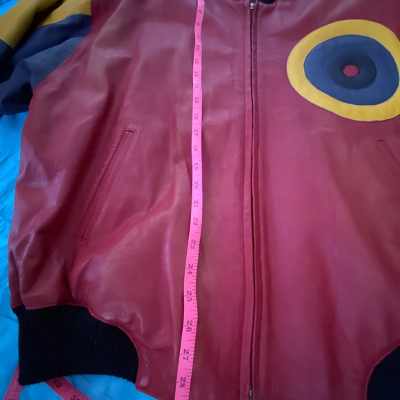 SOLD! RARE 80s/90s MATAR BULLSEYE LEATHER JACKET - Picture 15 of 16